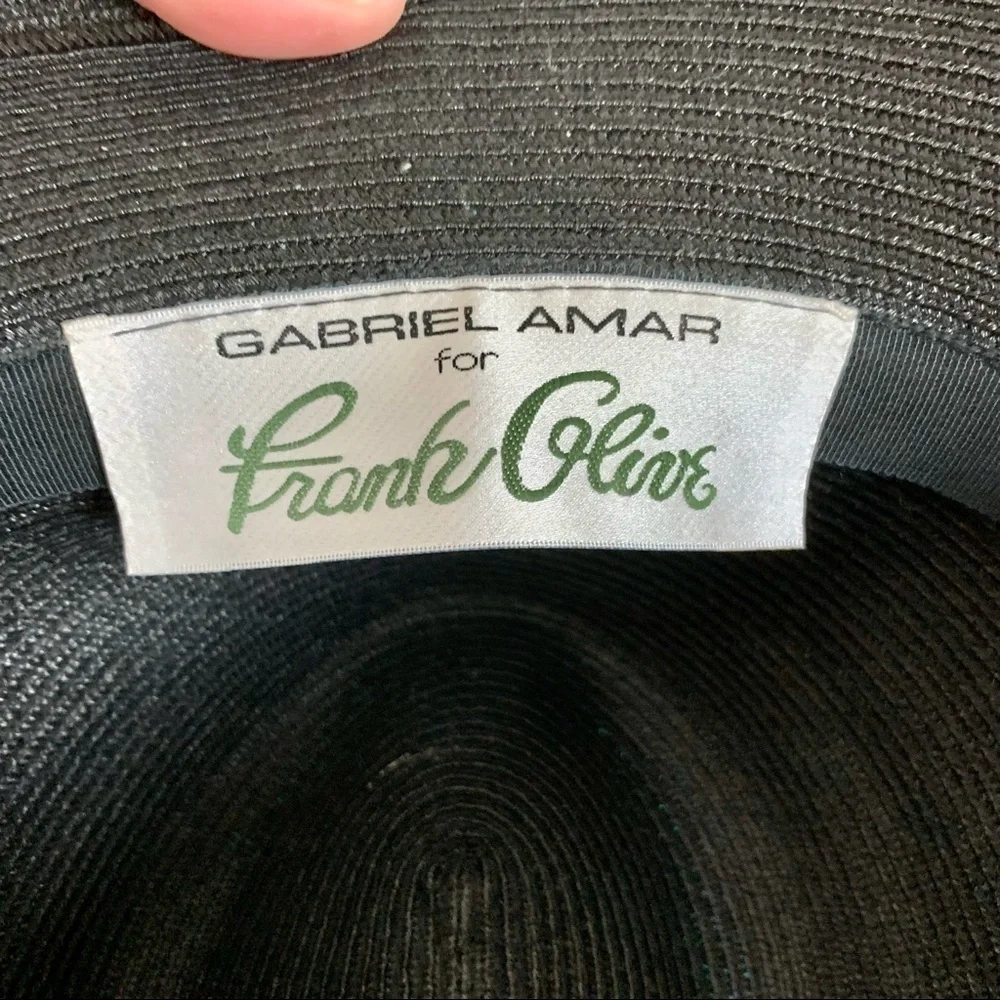 Gabriel Amar Frank Olive Black Woven Fedora